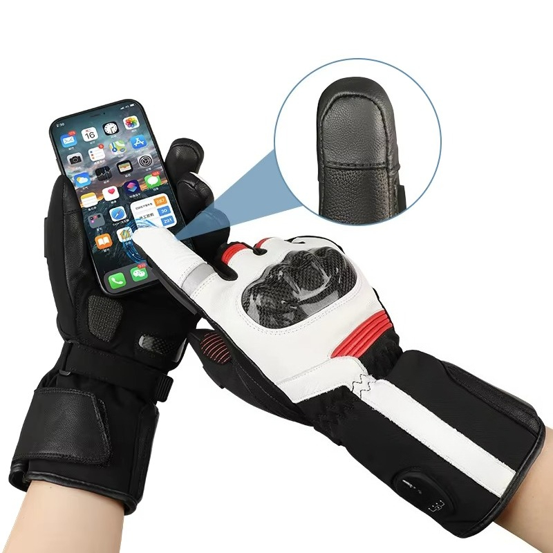 Heated Gloves Electric - قفازات دراجات نارية شتوية تعمل باللمس