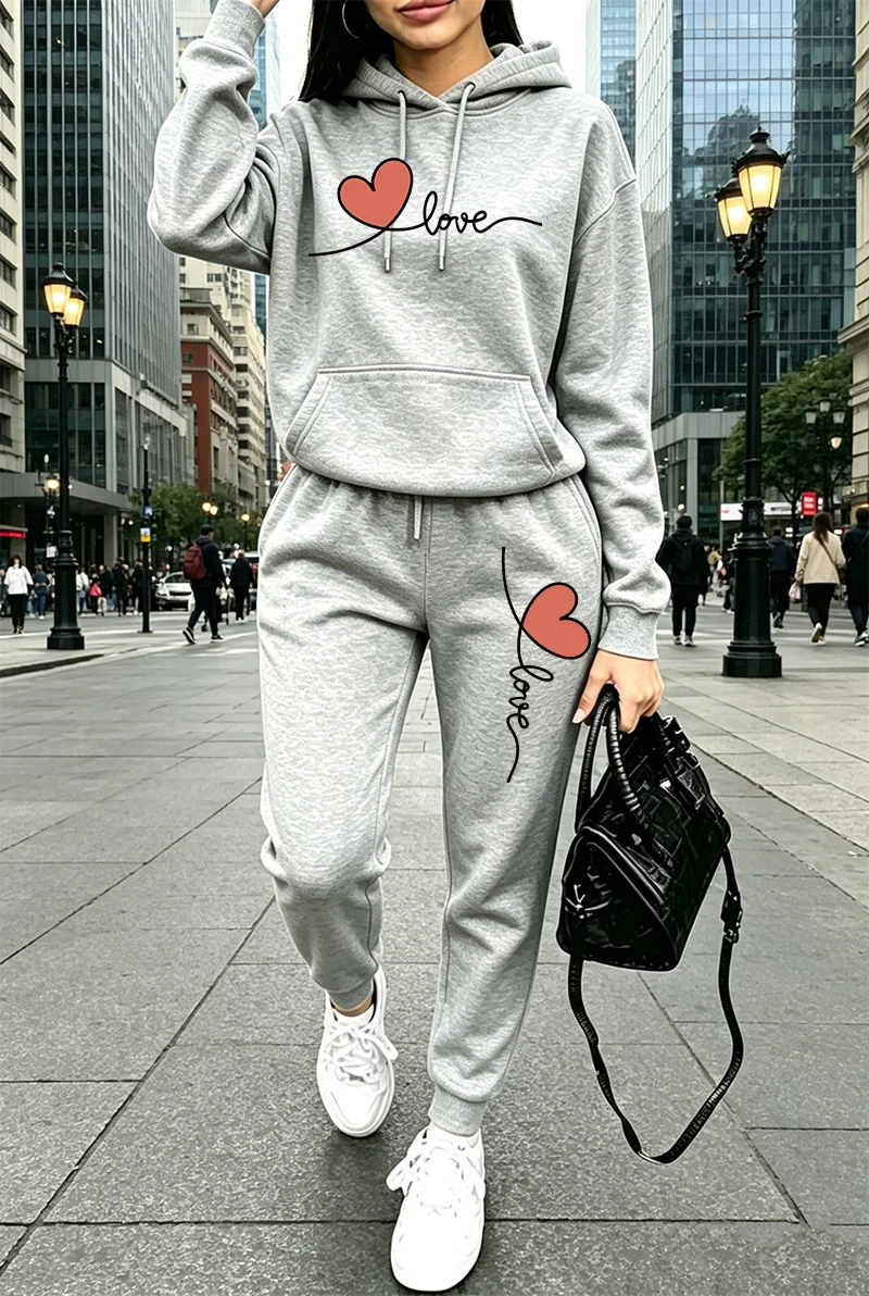 بدلة رياضية نسائية مطبوعة بأكم - مراجعة Winter Clothing For Women وسعره