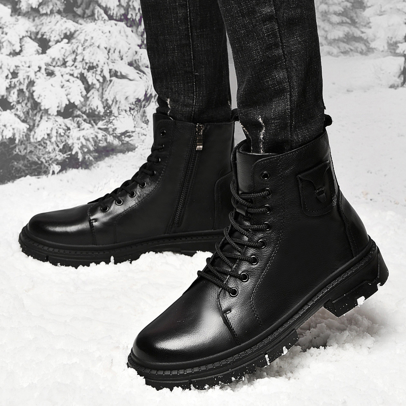 أحذية جلد طبيعي للرجال ، قاع س - مراجعة Winter Clothing Hiking وسعره