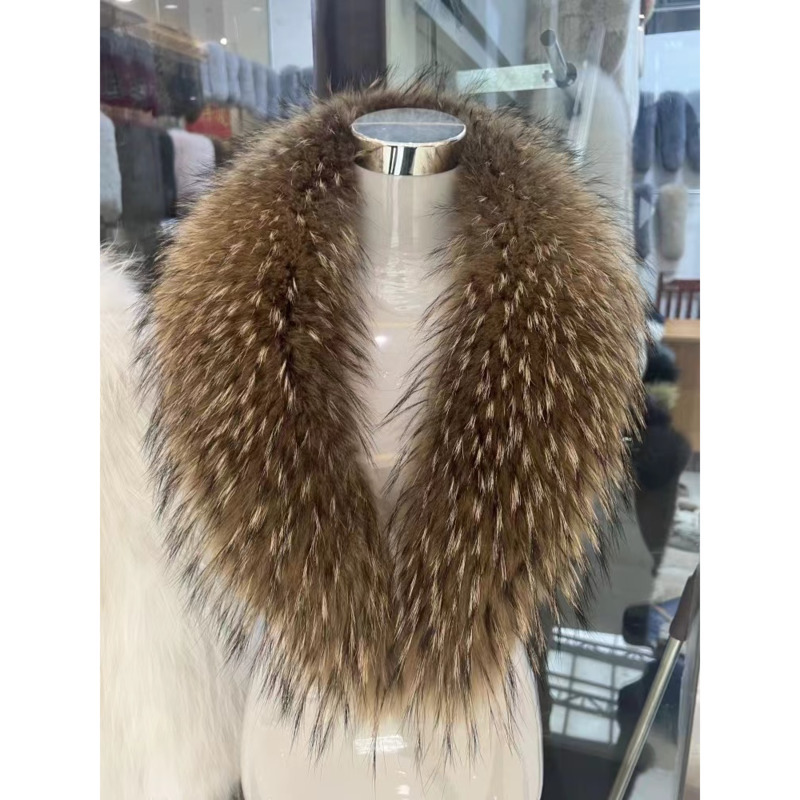 الراكون الفراء طوق الإناث الشت - مراجعة Winter Clothing Pk وسعره